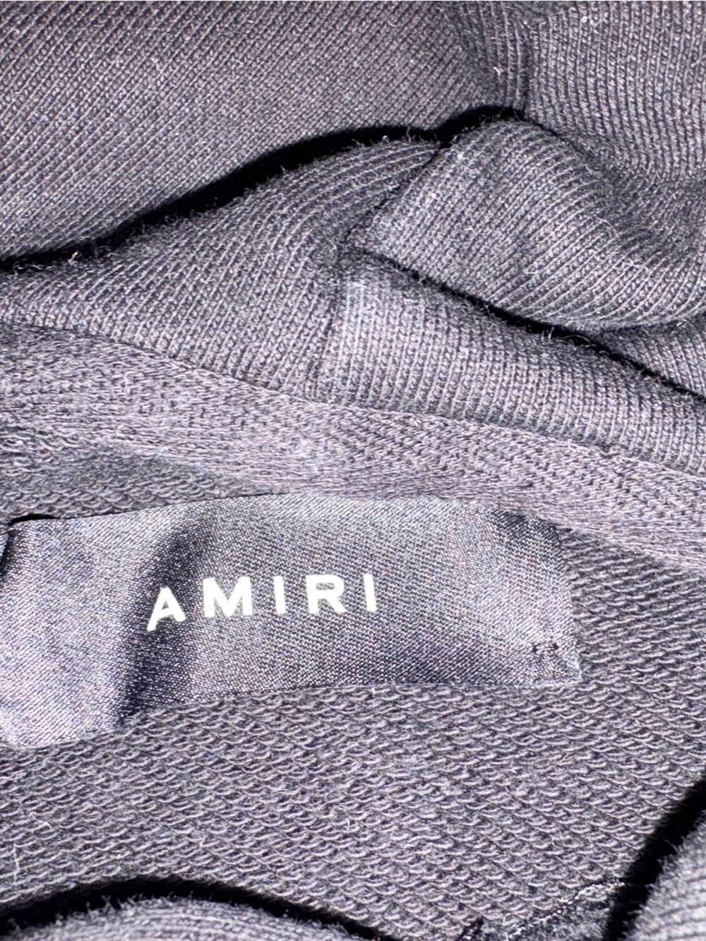 AMIRI M Black Hoodie with Back Logo including black rhinestones - luxury comfort - Picture 5 of 6